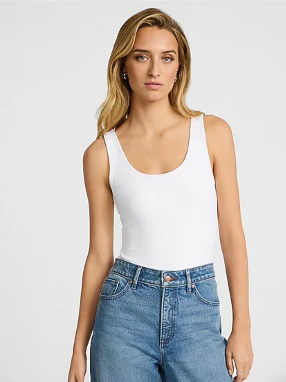 Express Body Contour Scoop Neck Bodysuit